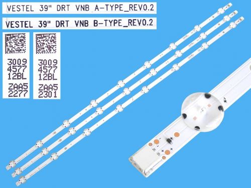 VESTEL-JVC 39" DRT VNB A / B-TYPE REV0.2 SET LED BAR 3PCS