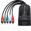  1080P Component Video YPbPr (Male) 5RCA RGB to HDMI Converter Adapter + R/L Audio