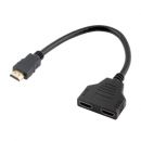 TOP 1080P HDMI Port Male to 2 Female 1 In 2 Out Splitter Cable Adapter Converter  HDMI 1  2 (1   2 )
