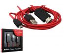     - POWERMASTER MOBILE PHONE CABLE FOR HDTV MHL KIT Code 5460 - MICRO USB TO HDMI 1.20m