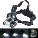      LED Headlamp High Power Bright Headlight 3 CREE T6 with Charger