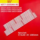 SAMSUNG 55" SET 8PCS LEDBAR SVC550F53/78-L/R
