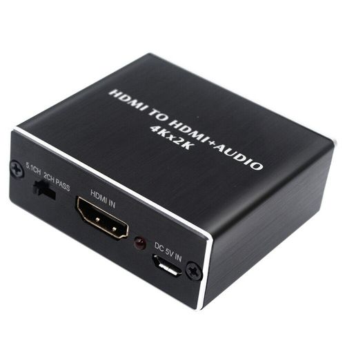 HDMI Stereo Audio Extractor Converter 4K HDMI to HDMI + Optical SPDIF 3.5mm