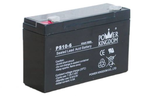 POWER KINGDOM PS10-6    6V, 10Ah, 151x50x94mm, 1.58kg