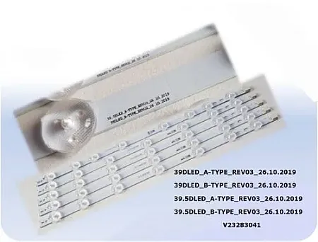 VESTEL 39DLED_A & B_TYPE_REV02 SET 5PCS LED BAR