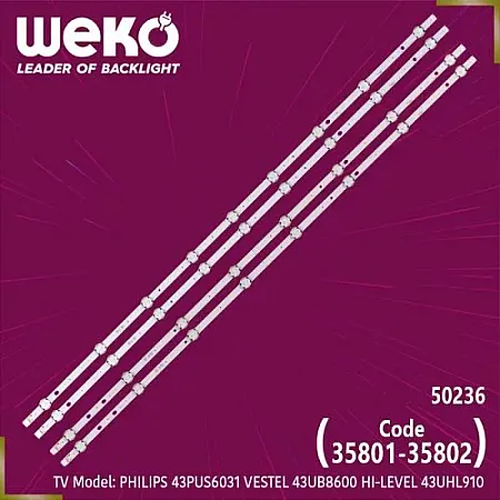 SET LG LED BAR 43