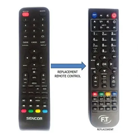 SLE-3219 SENCOR REPLACEMENT REMOTE CONTROL