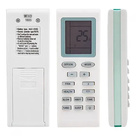 GREE YB1FA AIR CONDITIONER REMOTE CONTROL 1885