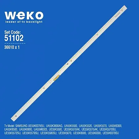 SAMSUNG UE55K SERIES V6EY_550SM0_LED72 1PCS LED BAR