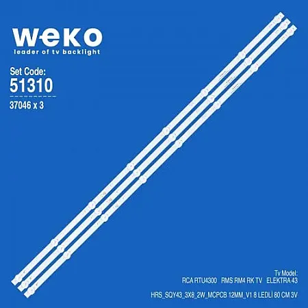 FELIX - ARIELLI HRS_SQY43_3X8_2W_MCPCB SET 3 PCS LED BAR