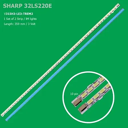 SHARP LC-32LS220E SET 2PCS LED BAR