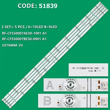 PANASONIC TX-55HX700E SET 5 PCS LED BAR
