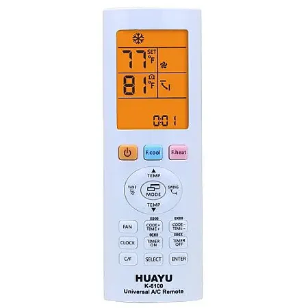 Huayu KK-6100 Universal A/C Remote Control 24079