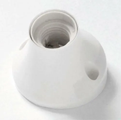Κυρτή Επιτοίχια βάση Λάμπας Ε27 - Plastic Lamp Holder White E27 aigostar XX-UH01