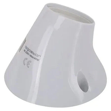 Κυρτή Επιτοίχια βάση Λάμπας Ε27 - Plastic Lamp Holder White E27 aigostar XX-UH01