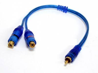 ADAPTOR RCA MONO  2 RCA    NG SSI-4140AG 0.3m - 1 RCA Male To 2 Female Splitter Stereo Audio Y Adapter Cable Wire Connector Hot