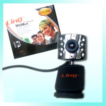 LinQ Webcam with 8 LED C2008 2MPixel