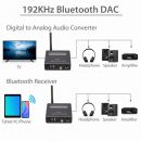 Star Tech   Bluetooth 5.0 / Optical / Analog / Toslink   - 192KHZ DAC Audio Converter Digital Optical To Analog with Bluetooth 5.0 Receiver