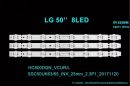 LG 50UK63/65 SET 3PCS LED BAR