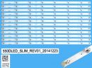 HITACHI 55" 550DLED_SLIM_REV01 SET 12PCS LED BAR