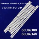 LG 60" SET 10PCS LED BAR 60UJ63UHD A/B/C/D TYPE