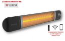 Νέο Επιδαπέδιο Θερμαντικό Yπερύθρων με Aθρακονήματα με Ηλεκτρονικό Θερμοστάτη και Λειτουργία Ρύθμισης μέσω WIFI 2500W LUXEVA SMARTY-WL Black
