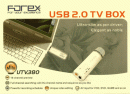 TV BOX FOREX UTV380 USB ΔΕΚΤΗΣ ΤΗΛΕΟΡΑΣΗΣ και ΚΑΝΑΛΙΩΝ ΓΙΑ PC και LAPTOP - TV on PC