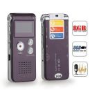    8GB mp3  VOX New Rechargeable 8GB Digital Audio/Sound/Voice Recorder Dictaphone MP3 Player 576Hr Recordind (   )