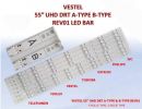 VESTEL 55" UHD DRT A" & B" TYPE REV01 SET 7PCS LED BAR